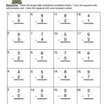 Single Digit Subtraction Worksheet – Have Fun Teaching Inside Subtraction Worksheet For Kindergarten