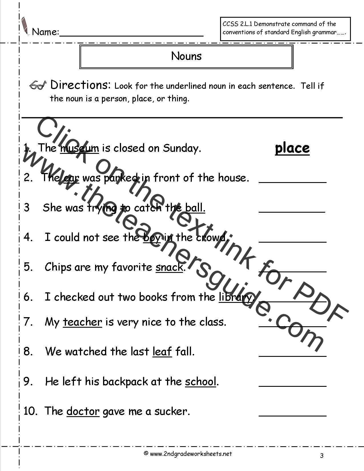 Singular Possessive Noun Practice Worksheets - Step Into 2Nd Grade With throughout Singular Possessive Nouns Worksheet