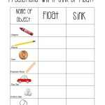 Sink Or Float Printable – The Chirping Moms With Sink Or Float Worksheet