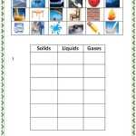 Solid Liquid Gas Worksheets For Grade 1 Intended For Solid Liquid Gas Worksheet