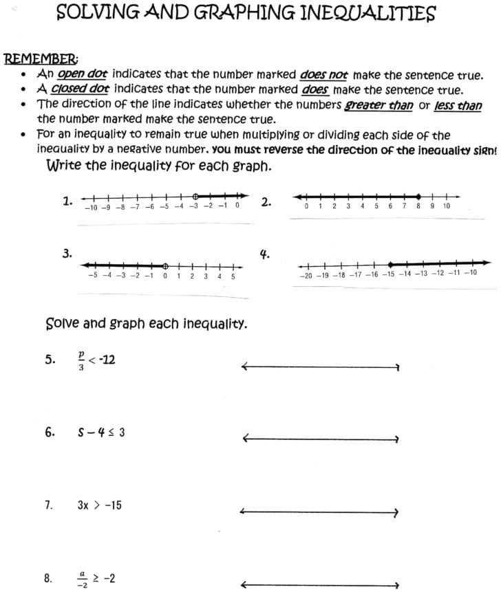 Solve Inequalities Worksheet Math Grade 9 Math Problems For — Db Excel Pertaining To Solving Inequalities Worksheet Pdf