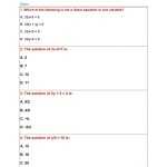 Solving Linear Equations Worksheet Pdf Intended For Linear Equations Worksheet Pdf