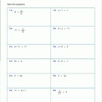 Solving Linear Equations Worksheets Grade 8 With Answers Pdf Inside Simplifying Linear Expressions Worksheet