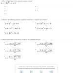 Solving Quadratic Equations By Quadratic Formula Worksheet — Db Excel Throughout Solving Quadratic Equations Worksheet