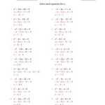 Solving Quadratic Equations With Positive Or Negative 'A' Coefficients Of 1 (J) For Factoring Quadratic Expressions Worksheet Answers
