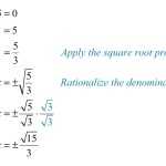 Solving Quadratic Equations With Square Roots Worksheet Answers intended for Solving Square Root Equations Worksheet