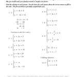Solving Systems By Elimination Worksheet — Db-Excel within Solving Systems By Elimination Worksheet