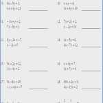 Solving Systems Of Equations By Elimination Worksheet Answers – Kidsworksheetfun For Systems Of Equations Elimination Worksheet