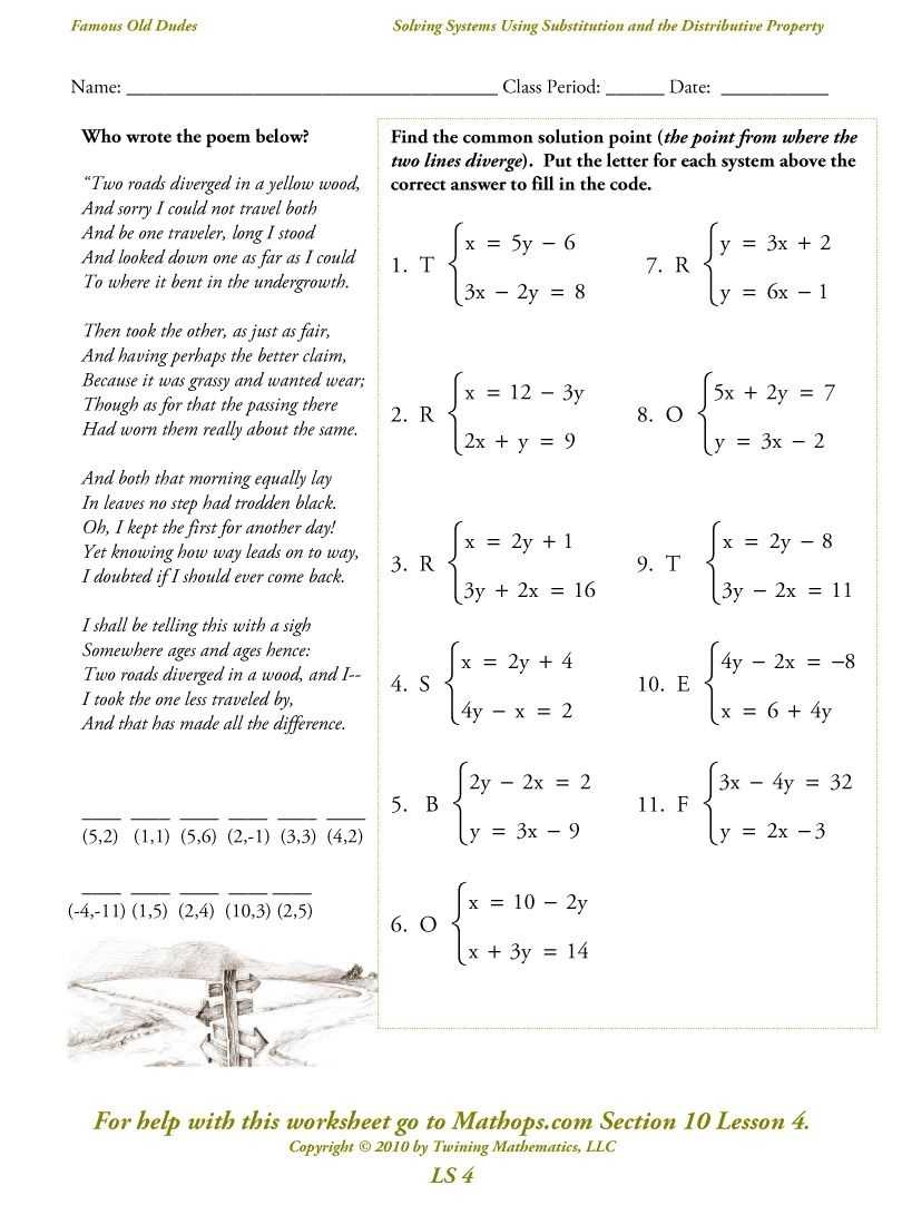 Solving Systems Of Equations By Elimination Worksheet Pdf - Coginspire in Solving Systems Of Equations Worksheet