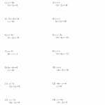 Solving Systems Of Equations By Elimination Worksheet Pdf — Db Excel With Regard To Solving Inequalities Worksheet Pdf