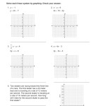 Solving Systems Of Equations By Graphing Worksheet — Db Excel Pertaining To Solving Systems By Graphing Worksheet