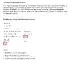 Solving Systems Of Equations By Substitution Worksheet (With Answer Key +Pdf Regarding Substitution Method Worksheet Answer Key