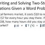 Solving Word Problems Using Two Step Equations – Example 2 ( Video ) | Algebra | Ck 12 Foundation In Writing Two Step Equations Worksheet