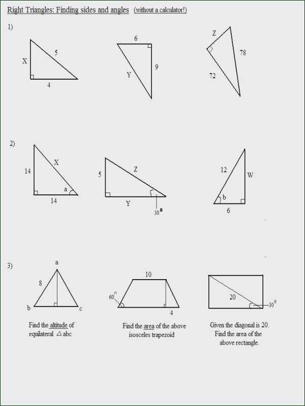 Special Right Triangles Worksheet Pdf Inside Special Right Triangles Worksheet
