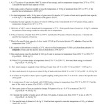 Specific Heat Practice Worksheet Answer Key — Db Excel In Specific Heat Worksheet Answer Key