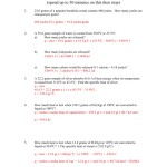 Specific Heat Problems Worksheet Answers — Db-Excel for Specific Heat Worksheet Answers