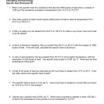 Specific Heat Worksheet Answer Key — Db Excel For Specific Heat Worksheet Answer Key