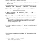 Specific Heat Worksheet Answer Key With Regard To Specific Heat Worksheet Answer Key