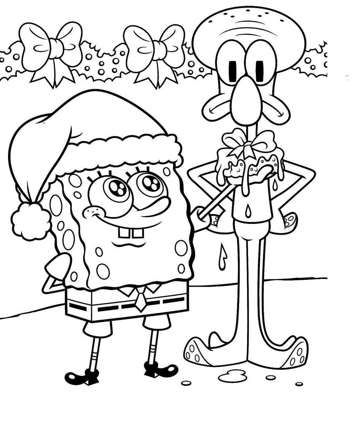 Spongebob Coloring Pages - Printable Kids Worksheets with Sponges A Coloring Worksheet