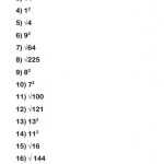 Square Root Grade 7 Worksheet Regarding Square Root Practice Worksheet