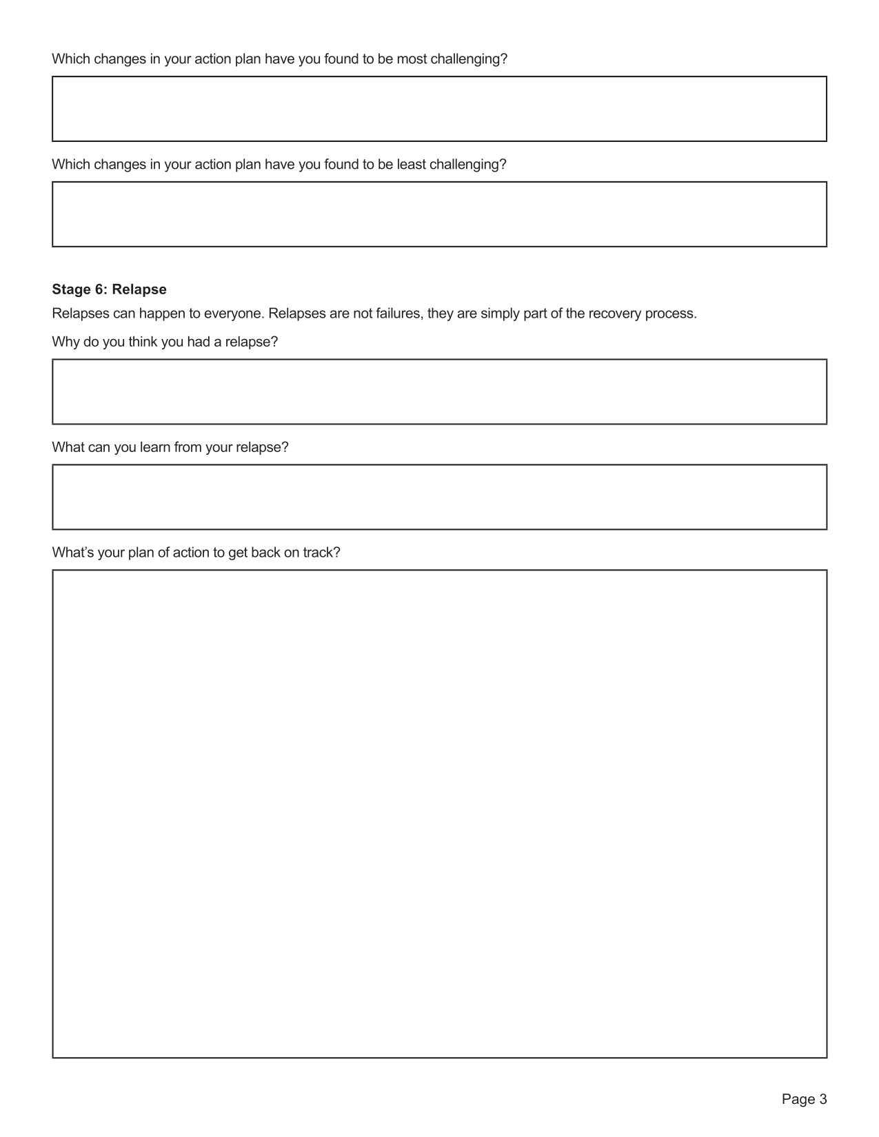 Stages Of Change Worksheet Pdf (Editable Fillable Printable) - Therapybypro regarding Stages Of Change Worksheet