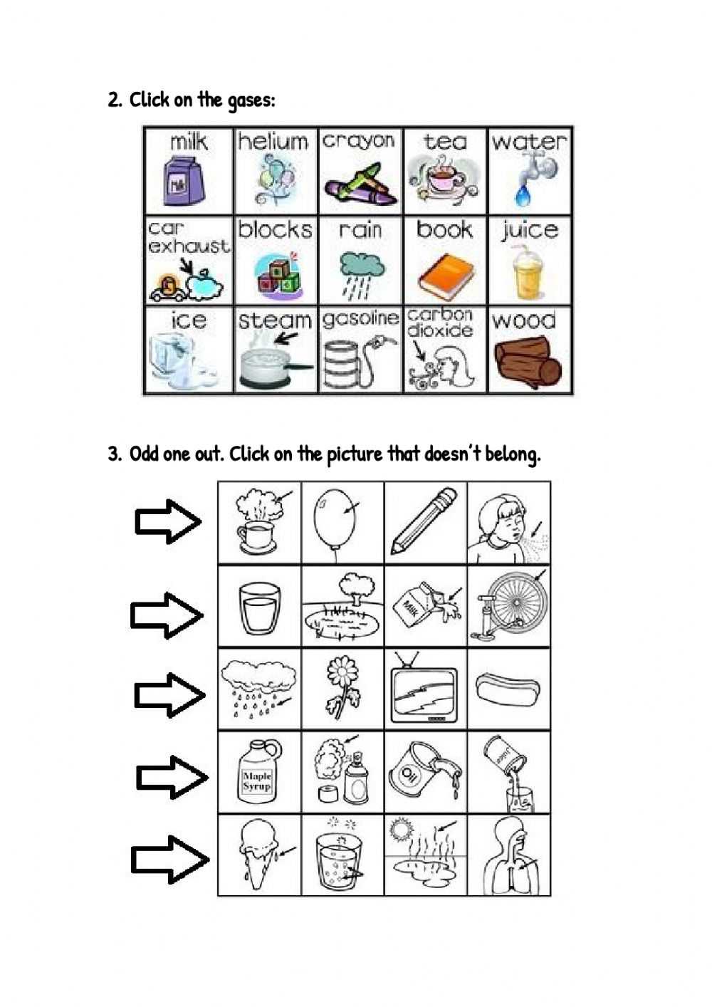 States Of Matter Worksheet Regarding State Of Matter Worksheet