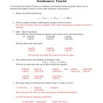 Stoichiometry Worksheet Answer Key In Worksheet For Basic Stoichiometry Answer