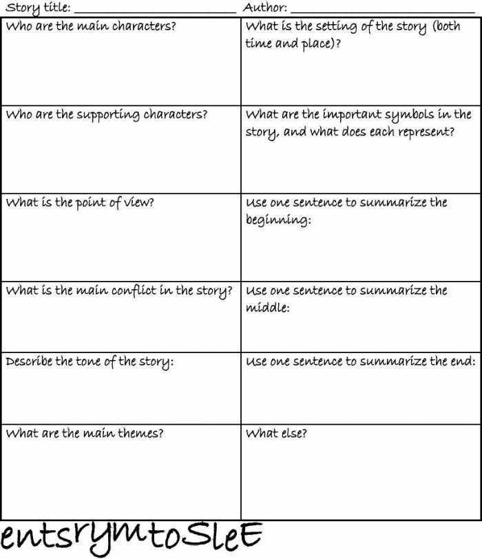 Story Elements In Sentences Worksheets | 99Worksheets pertaining to Elements Of A Story Worksheet
