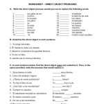 Subject Pronouns In Spanish Worksheet Answers – Worksheet List Regarding Subject Pronouns In Spanish Worksheet