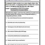 Subjects And Predicates Worksheet Intended For Subjects And Predicates Worksheet