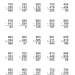 Subtracting Across Zero Worksheet For Subtraction Across Zeros Worksheet