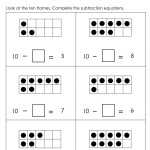 Subtraction Worksheet For Preschool Kindergarten 1St – Free For Subtraction Worksheet For Kindergarten