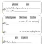 Sun, Earth – Moon Worksheet With Regard To The Language Of Science Worksheet