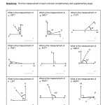 Supplementary And Complementary Angles Worksheets With Regard To Vertical Angles Worksheet Pdf