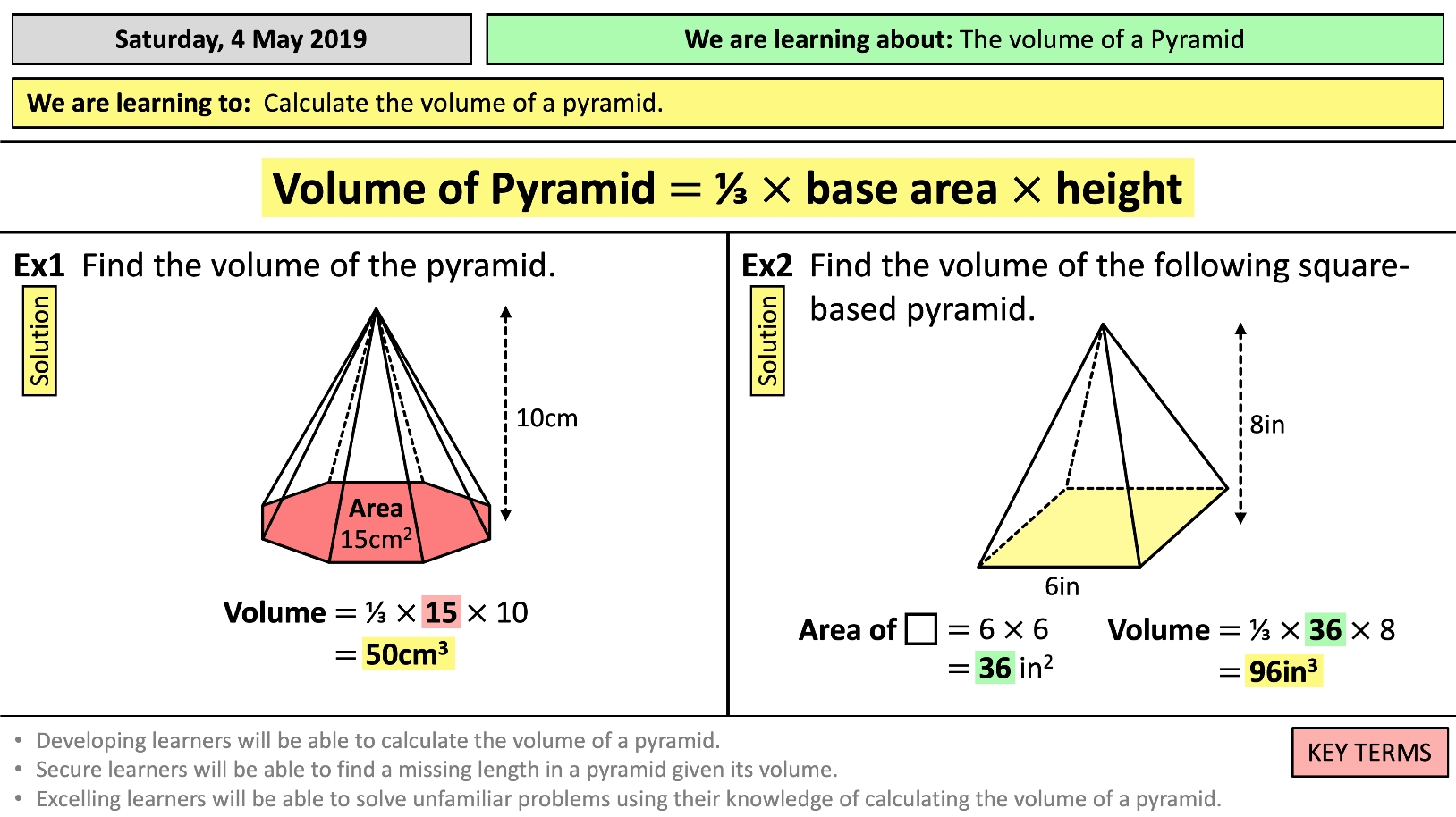 Surface Area Of Pyramid Worksheet - Word Worksheet with regard to Surface Area Of Pyramid Worksheet
