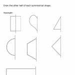 Symmetry - 2Nd Grade Geometry - Genius777 Printables for Line Of Symmetry Worksheet