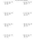Systems Of Equations Worksheet Pdf | Worksheet For Education Within Systems Of Equations Worksheet Pdf