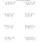 Systems Of Linear Equations Word Problems Worksheet Answers — Db Excel Inside Linear Equations Word Problems Worksheet