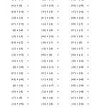 The All Operations With Integers (Range  12 To 12) With No | Free In Operations With Integers Worksheet Pdf