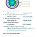 The Atmosphere, Weather And Climate Worksheet With Regard To Weather Vs Climate Worksheet
