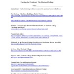 The Electoral College Worksheet Within The Electoral Process Worksheet Answers