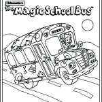 The Magic School Bus Adventure Colouring Image for Magic School Bus Worksheet