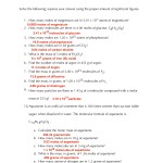 The Mole Worksheet Chemistry Answers Inside Worksheet Mole Problems Answers
