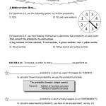 Theoretical And Experimental Probability Worksheet With Regard To Theoretical And Experimental Probability Worksheet