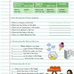There Is- There Are Activity For Quinto Sexto De Primaria with There Is There Are Worksheet