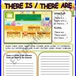There Is /There Are – Esl Worksheet By Bburcu With There Is There Are Worksheet