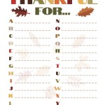 Things To Be Thankful For – Thanksgiving Activity Sheet Pertaining To I Am Thankful For Worksheet