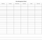 Time Management Sheet Template Download Printable Pdf | Templateroller Throughout Time Management Worksheet Pdf