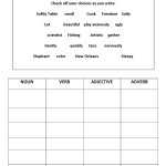 Top Parts Of Speech Quiz Printable | Harper Blog With Part Of Speech Worksheet Pdf