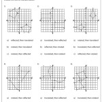 Transformation Math Worksheets Throughout Geometry Transformations Worksheet Pdf